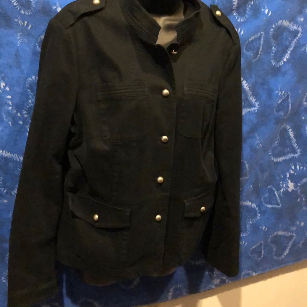 Mossimo Black stretch Military Jacket